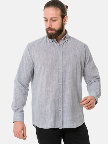 Coupe slim Chemise 'CH199' CIPO & BAXX en gris