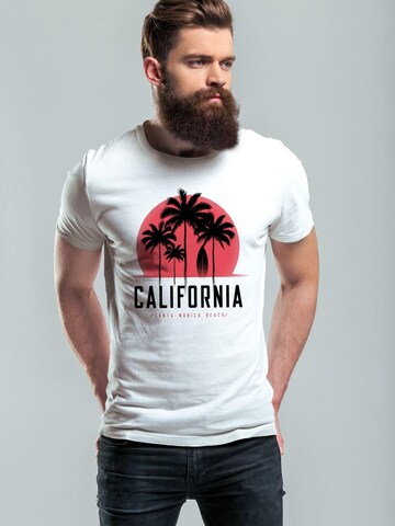 Neverless Shirt 'California' in White: front