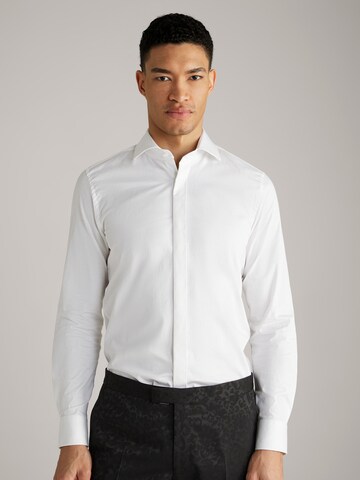 JOOP! Slim fit Button Up Shirt 'Pano' in White