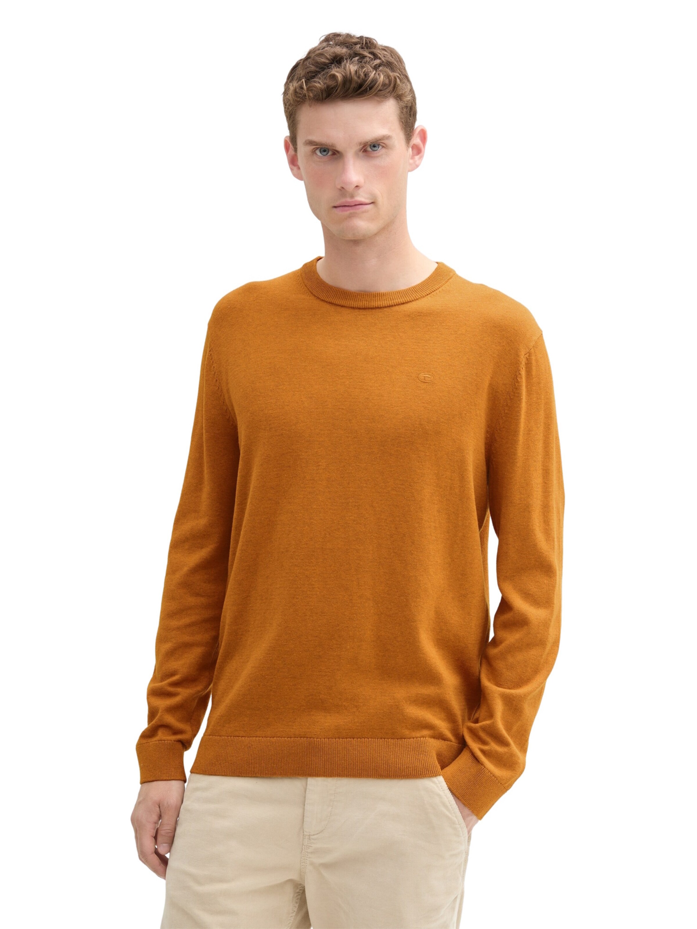 TOM TAILOR Sweater in Brown: front