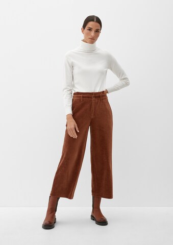 s.Oliver Wide leg Byxa i brun