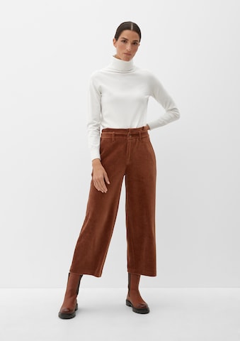 s.Oliver Wide leg Trousers in Brown