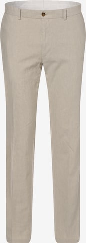 Andrew James Pleated Pants ' Carter ' in Beige: front
