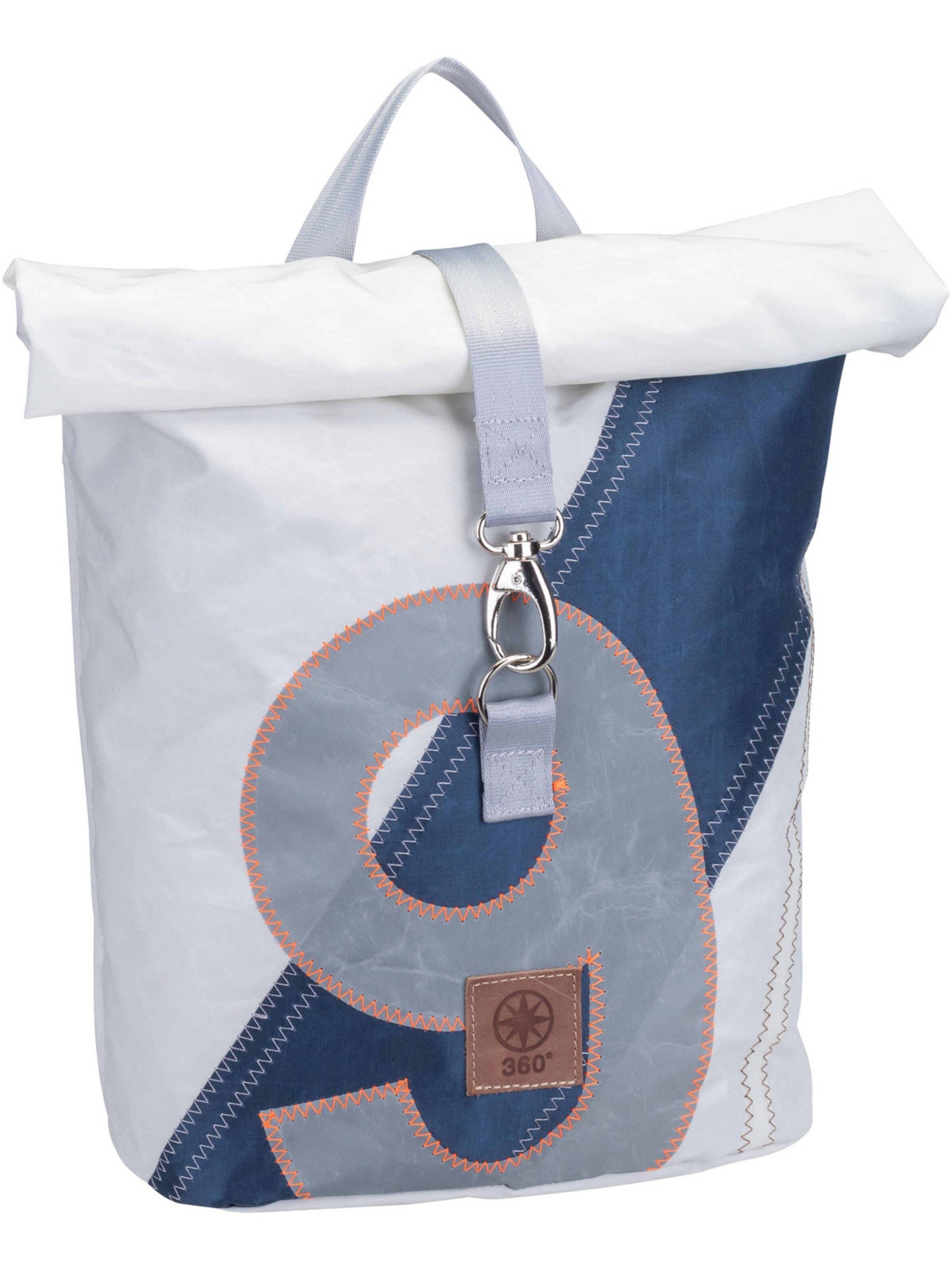 360 Grad Backpack 'Möwe' in White: front