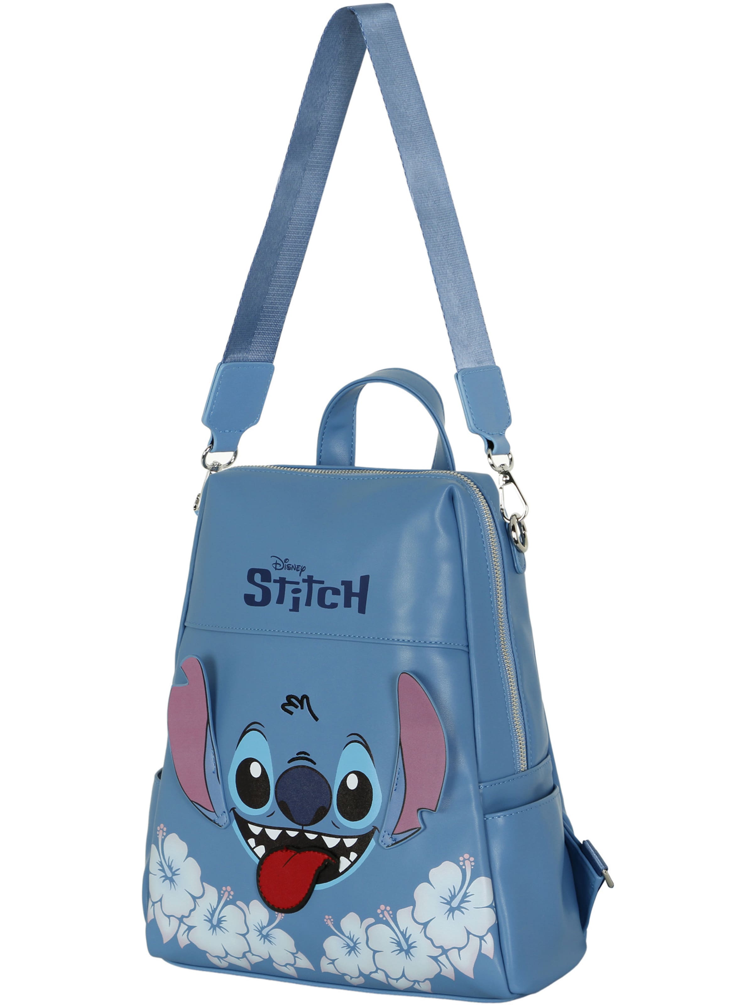 DISNEY Backpack 'Lilo and Stitch Tongue-Shield' in Blue