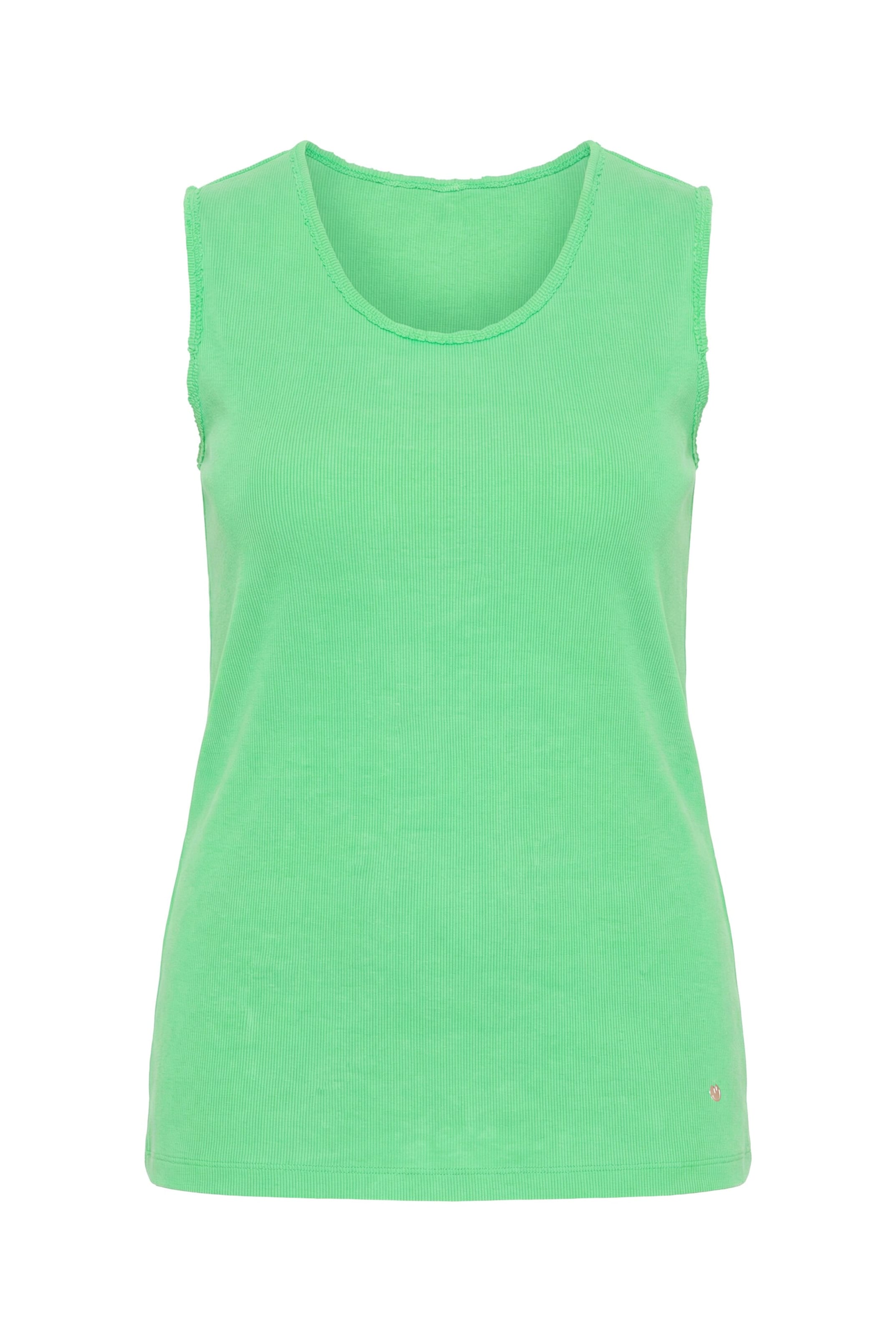 Angel of Style Top in Green: front