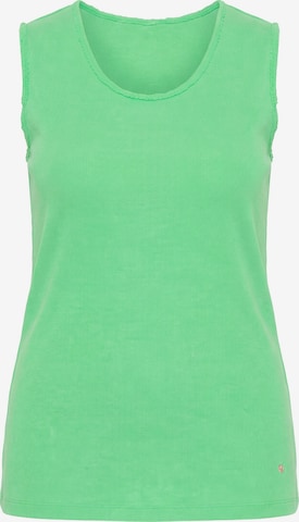 Angel of Style Top in Green: front