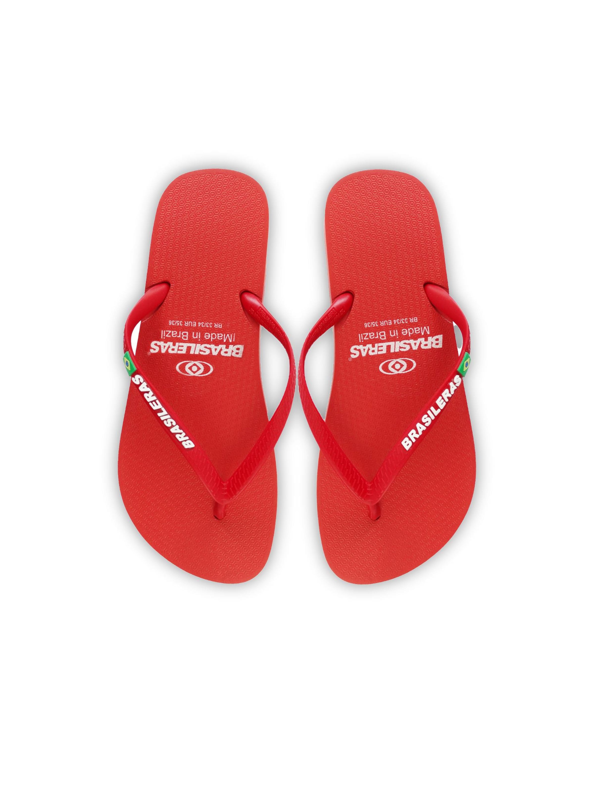 Infradito 'Classic W SS19' di Brasileras in rosso