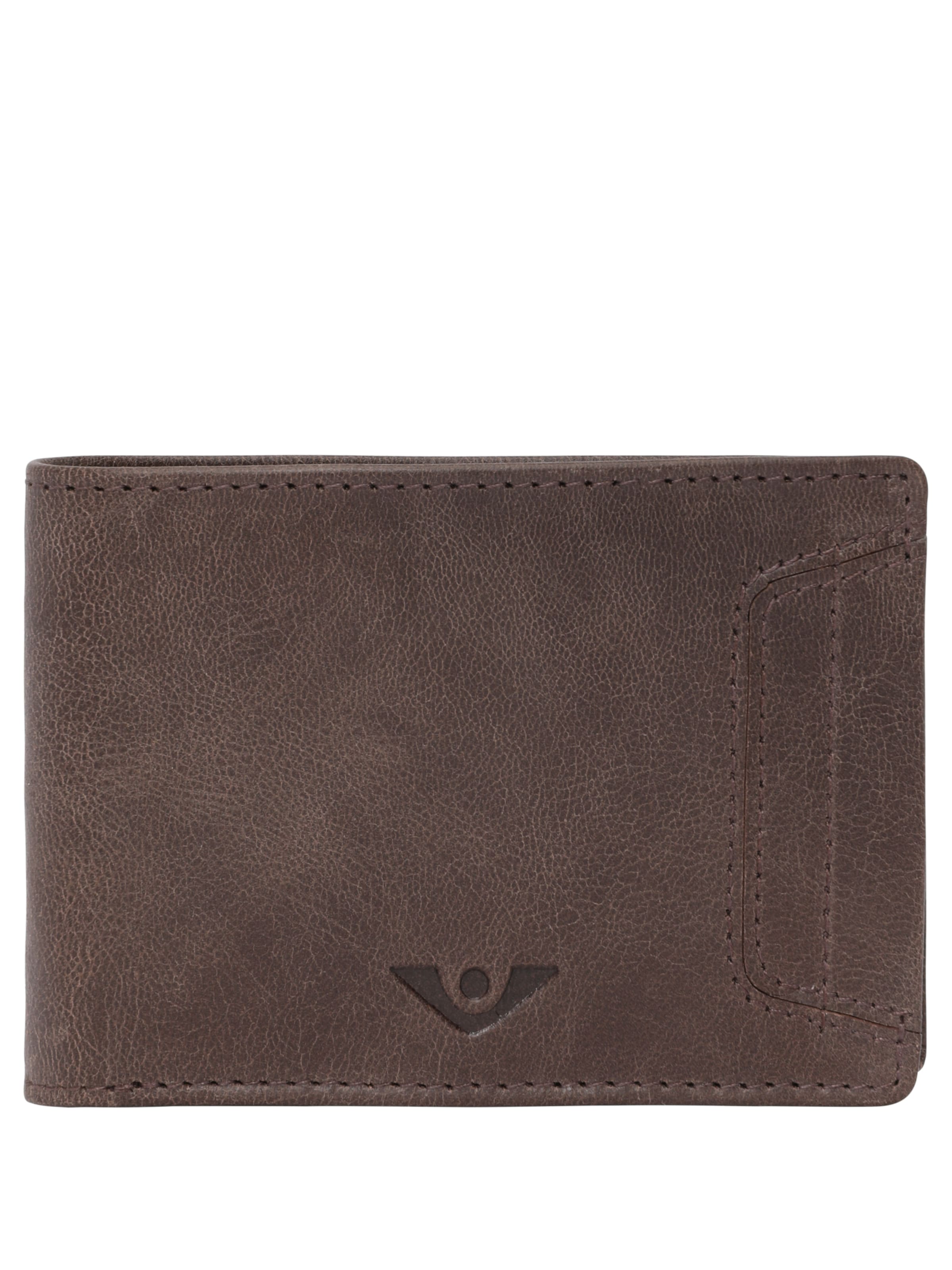 VOi Wallet 'PEA' in Brown: front