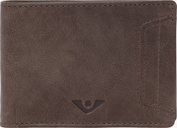 VOi Wallet 'PEA' in Brown: front