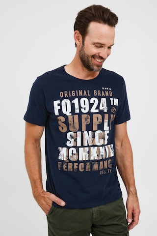 FQ1924 Shirt 'WERNO' in Blauw: voorkant