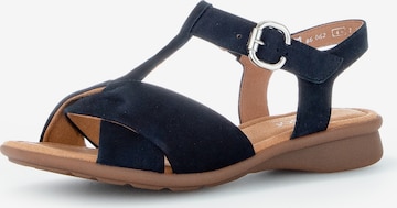 GABOR Strap Sandals in Blue: front