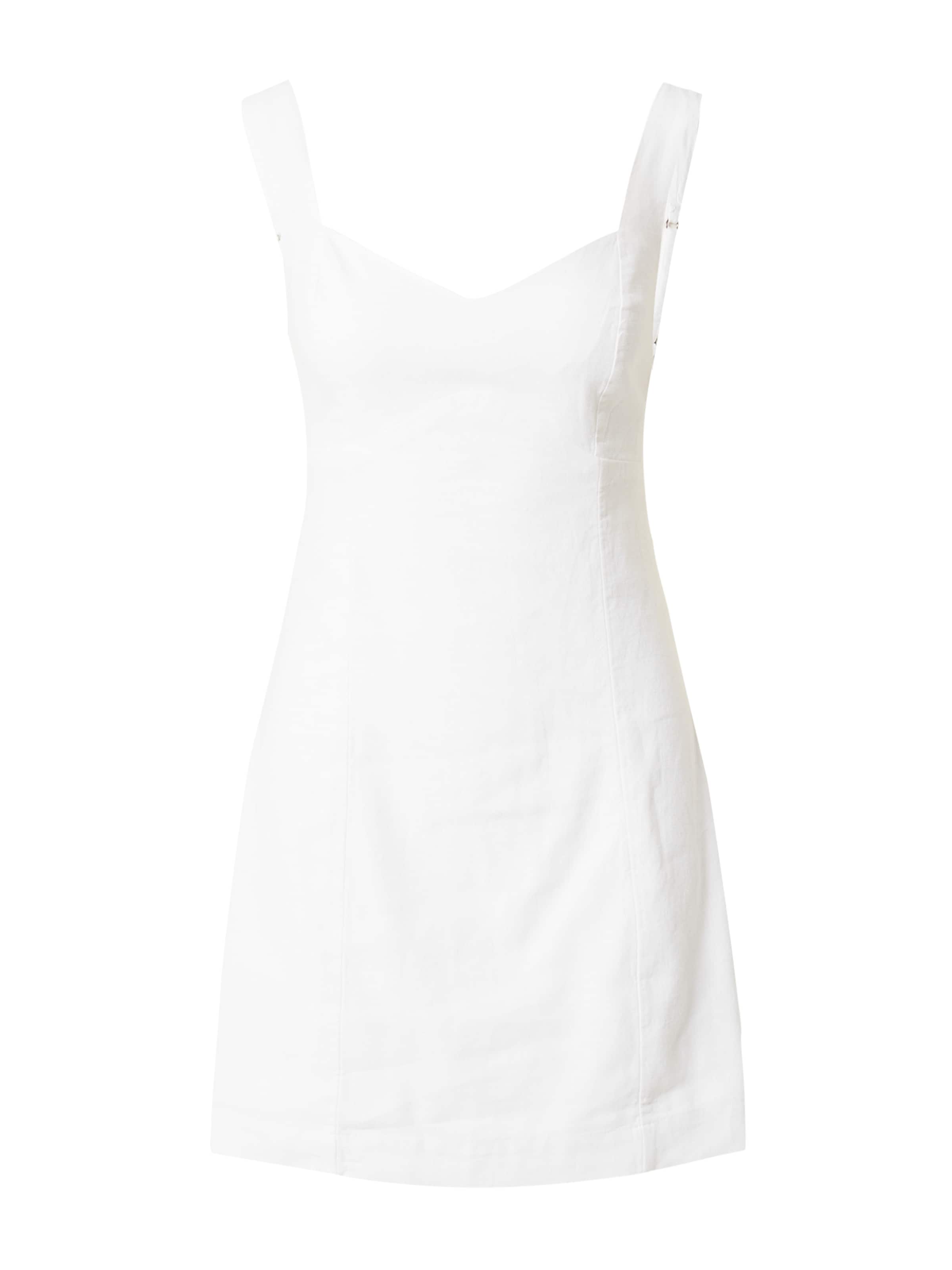 Robe Abercrombie & Fitch en blanc : devant