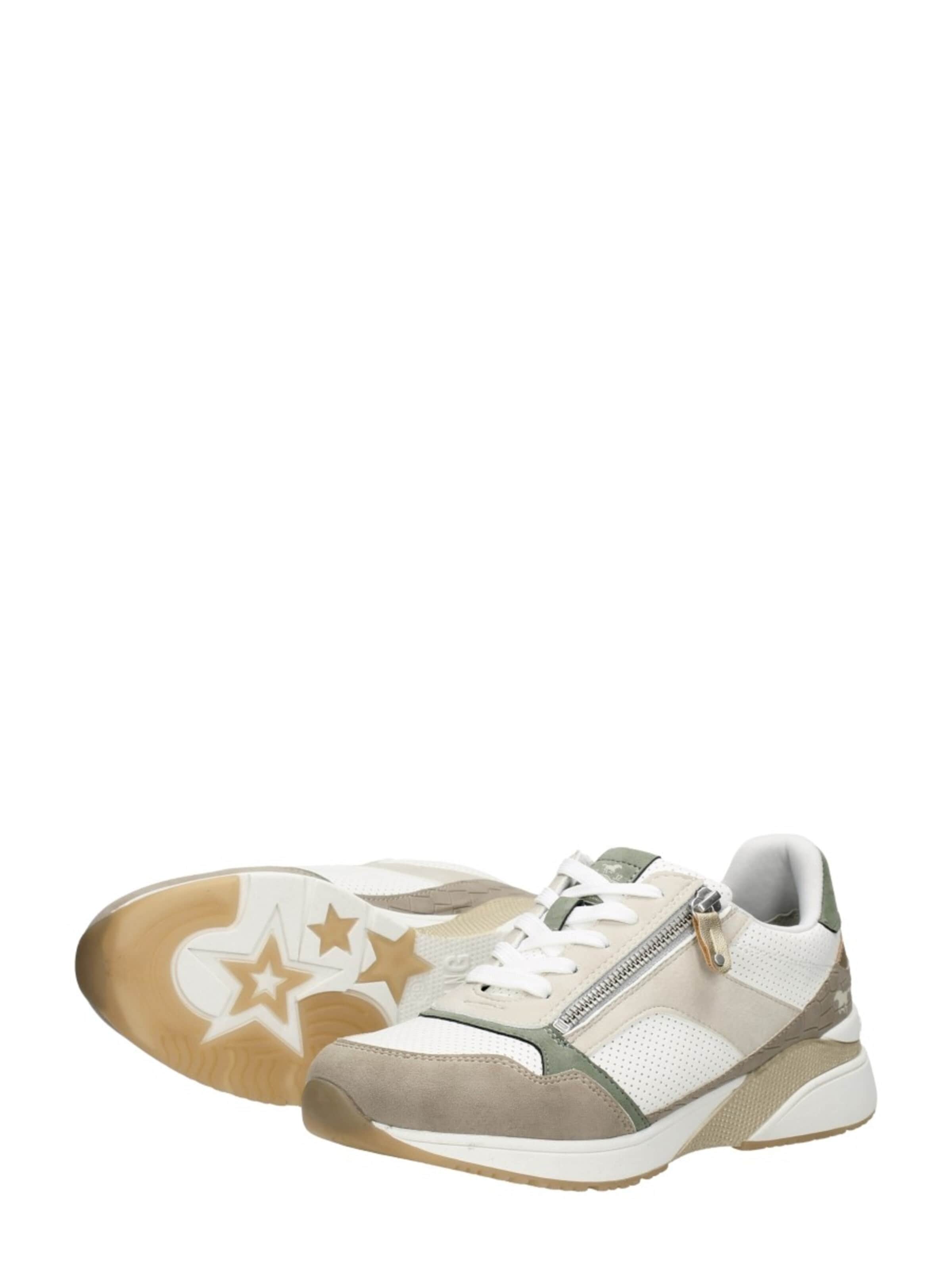 MUSTANG Veterschoen 'Veterschoenen Laag' in Beige
