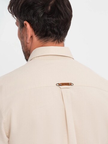 Ombre Regular fit Overhemd in Beige
