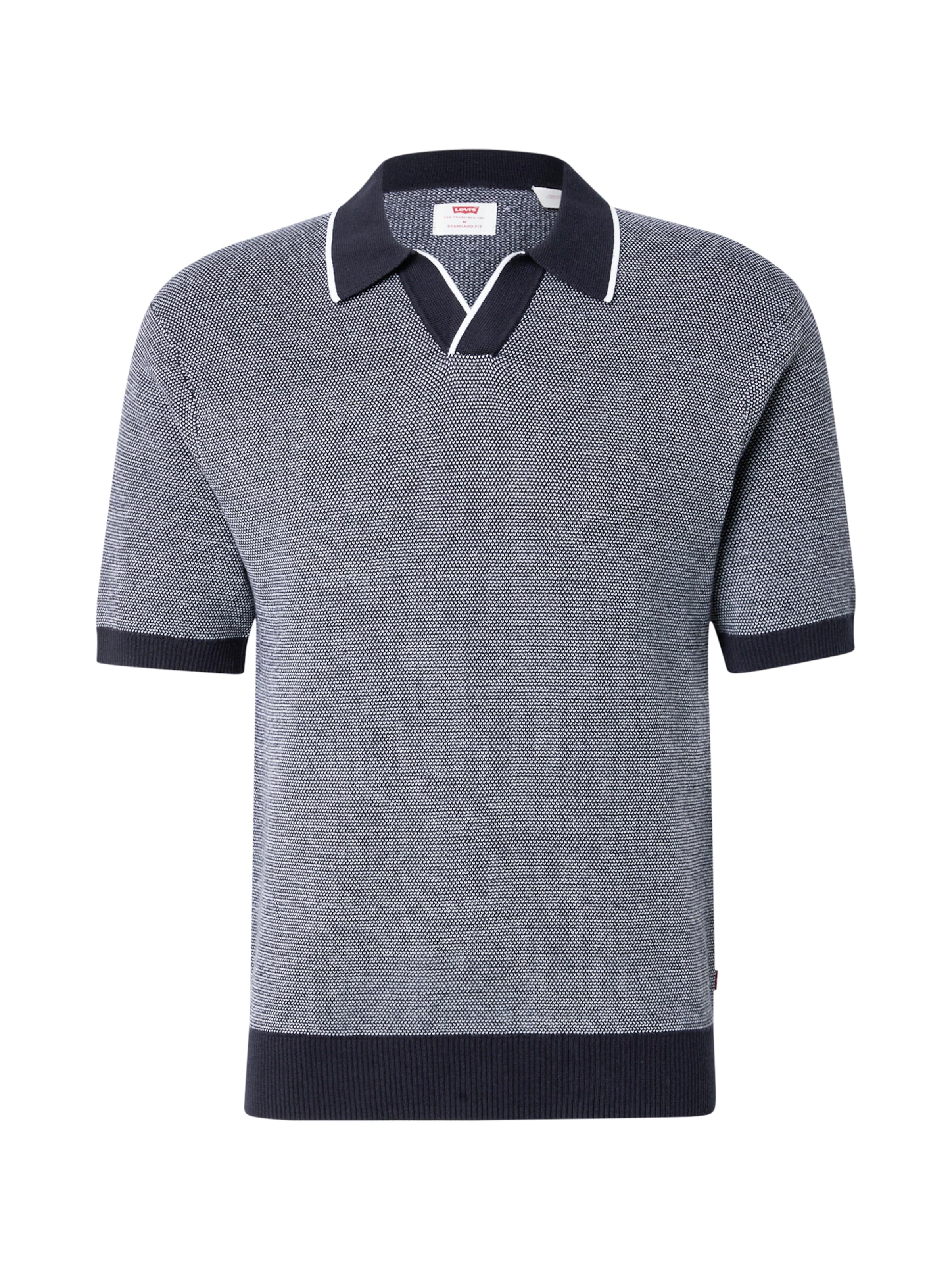 LEVI'S ® Sweater 'Skipper Knit Polo' in Blue: front