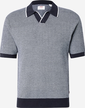 LEVI'S ®Pulover 'Skipper Knit Polo' - plava boja: prednji dio