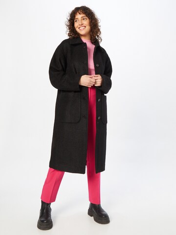 Monki Between-Seasons Coat in Black