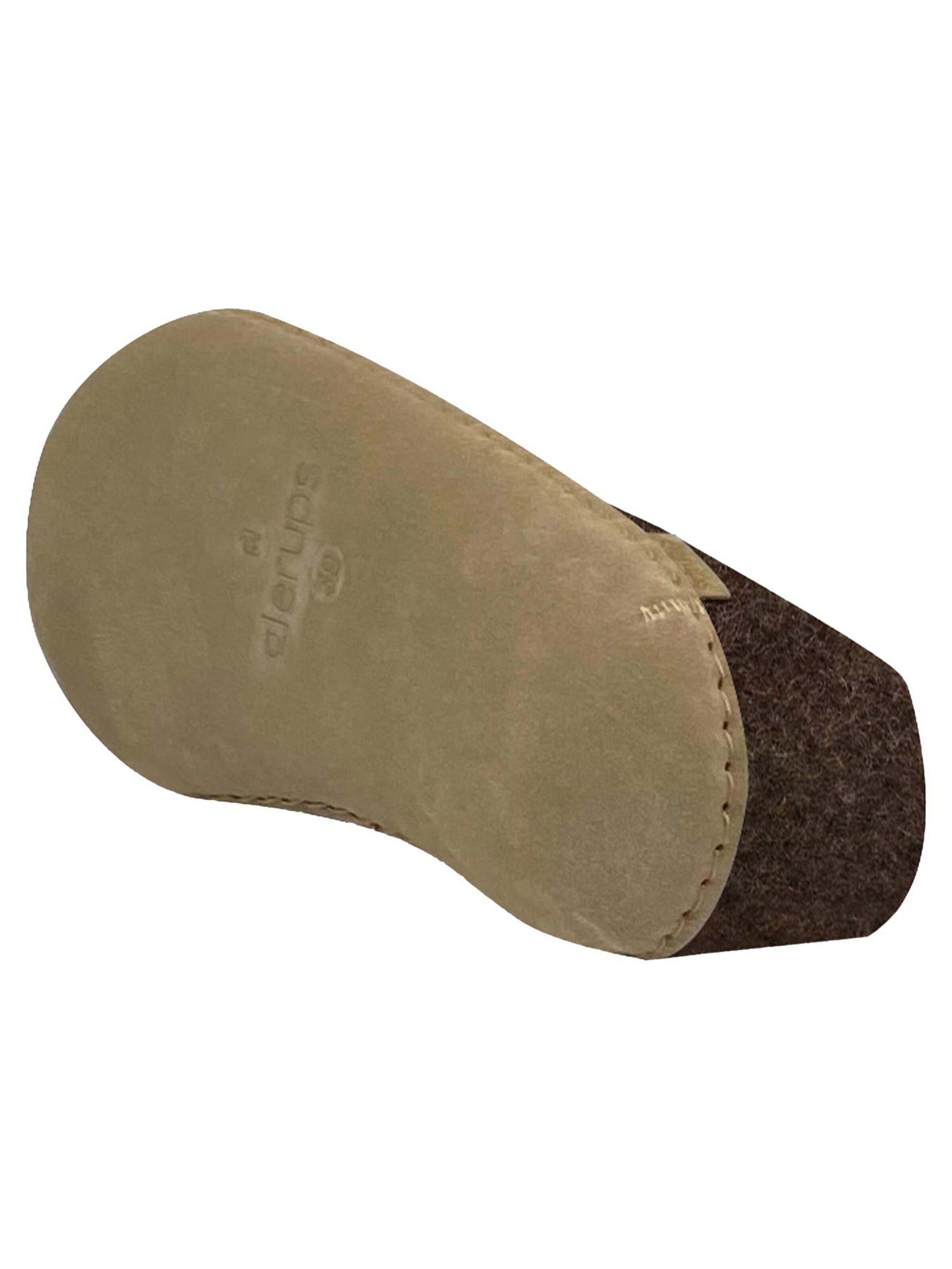 Glerups Slipper 'Ledersohle' in Brown