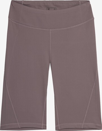 Regular Pantalon de sport 4F en bronze : devant