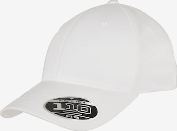 Cappello da baseball di Flexfit in bianco: frontale