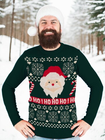 United Labels Pullover 'Weihnachtspullover Weihnachtsmann'‌‌‌‌‌‌ in Grün