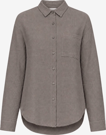 SASSYCLASSY Bluse in Grau: Vorderseite
