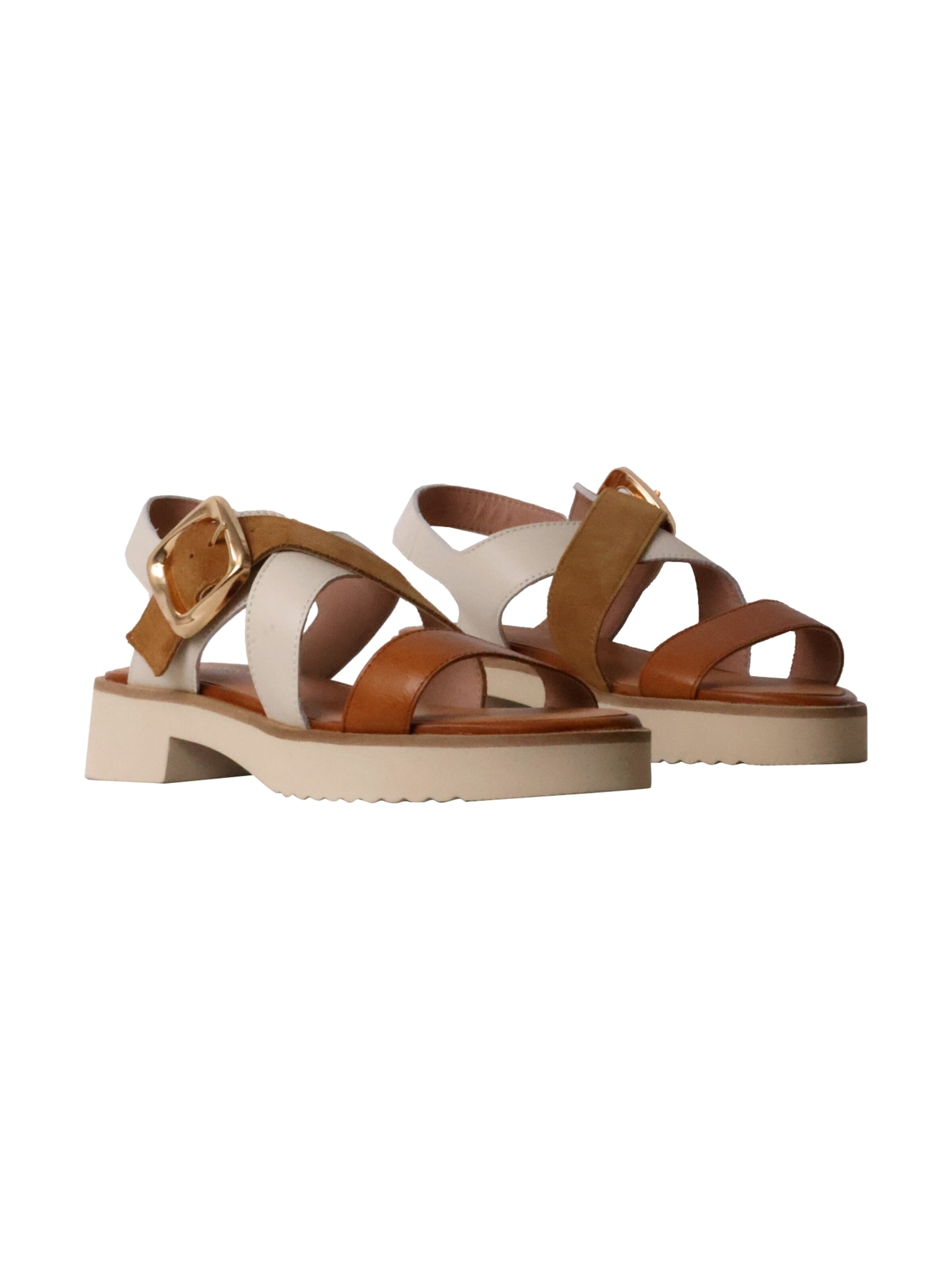 Sandalo 'Danae Ledersandalen' di Emilie Karston in beige