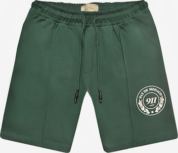 Pas De Monaco Regular Trousers 'LEMANS' in Green: front