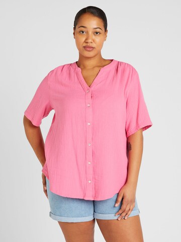 ONLY Carmakoma Bluse 'CARTHYRA' in Pink