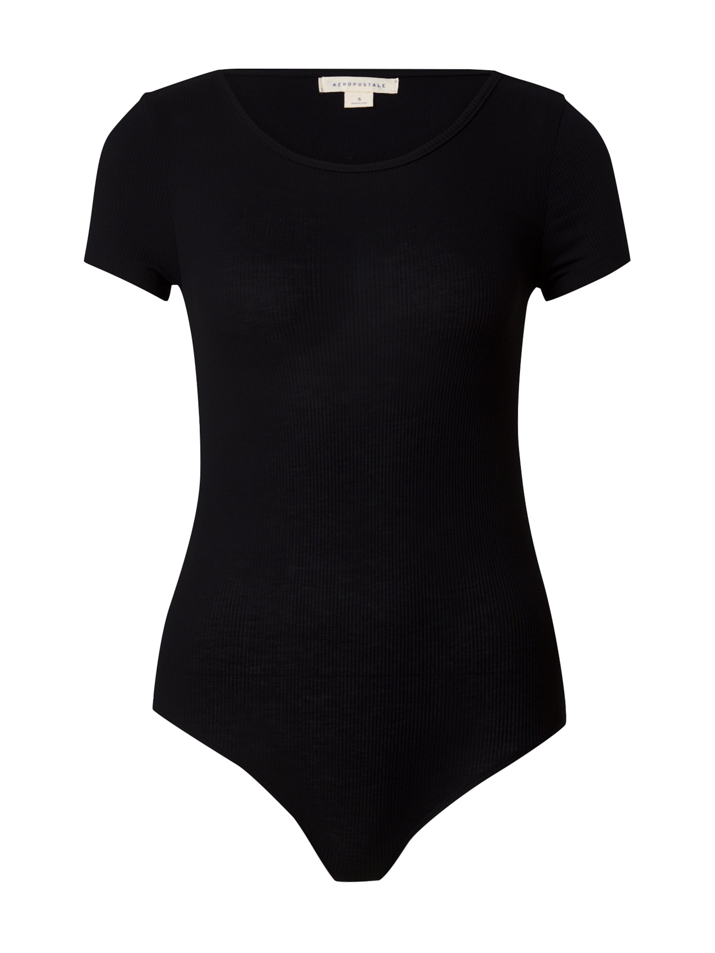 AÉROPOSTALE Боди-футболка в Черный: спереди