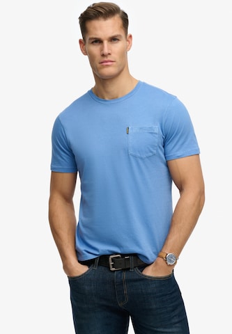 T-Shirt 'Essential' Superdry & Co en bleu : devant