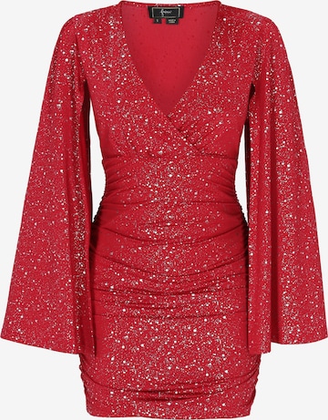 faina - Vestido de gala en rojo: frente