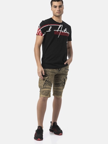 CIPO & BAXX T-Shirt 'CT796' in Regular Fit in Schwarz