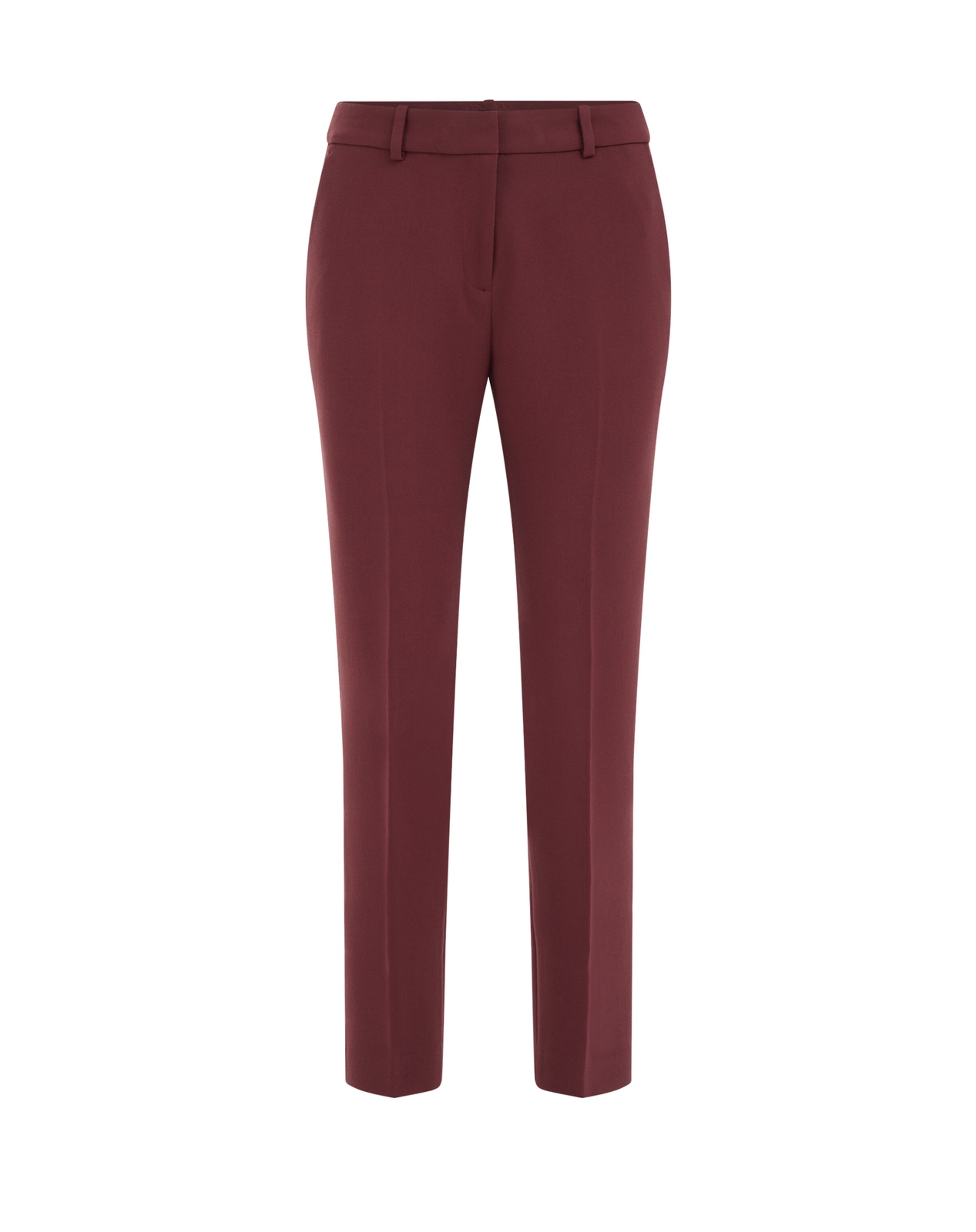 WE Fashion Slimfit Broek in Rood: voorkant