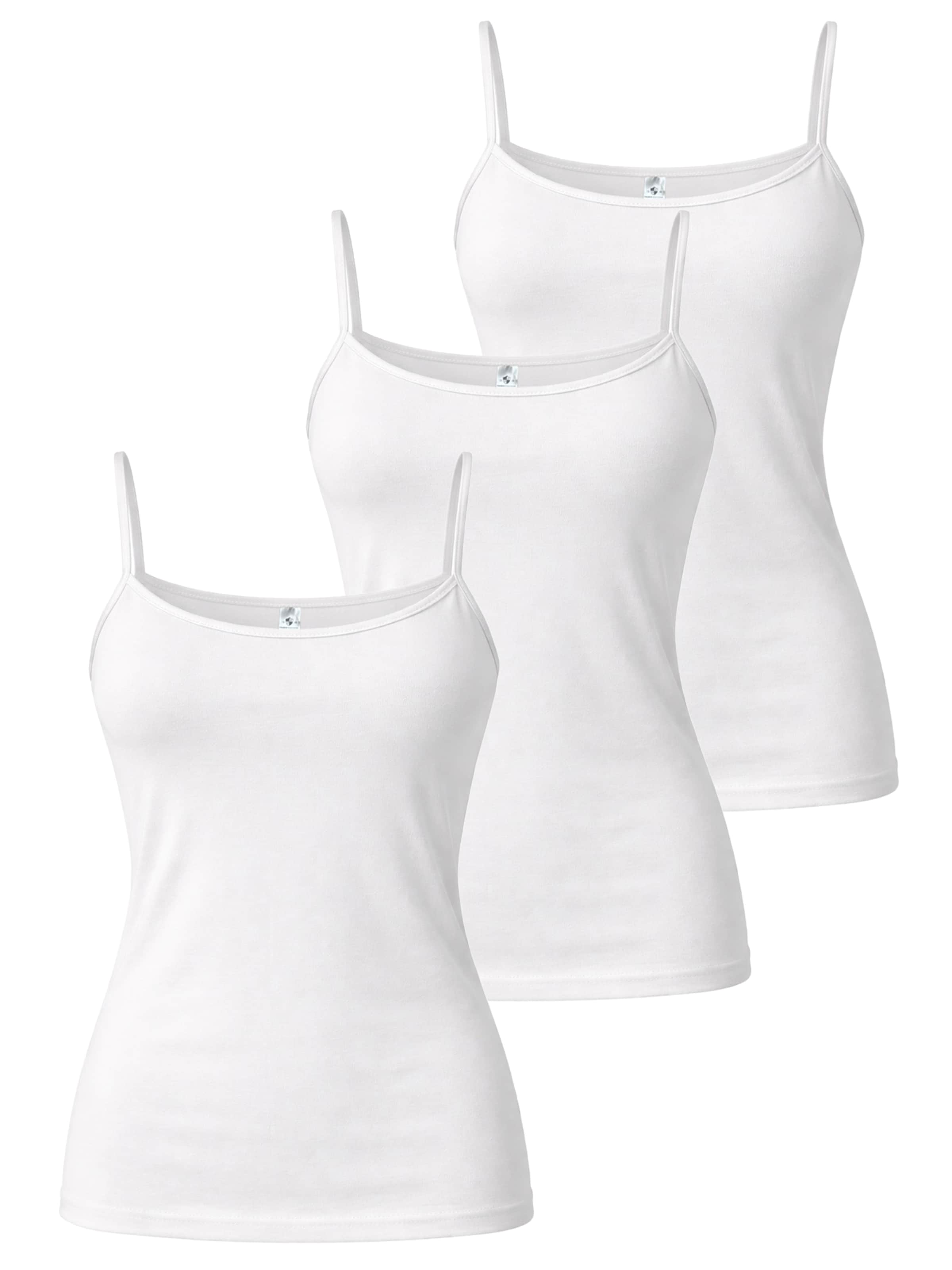 Haasis Bodywear Undershirt 'GLANZEINFASS' in White: front