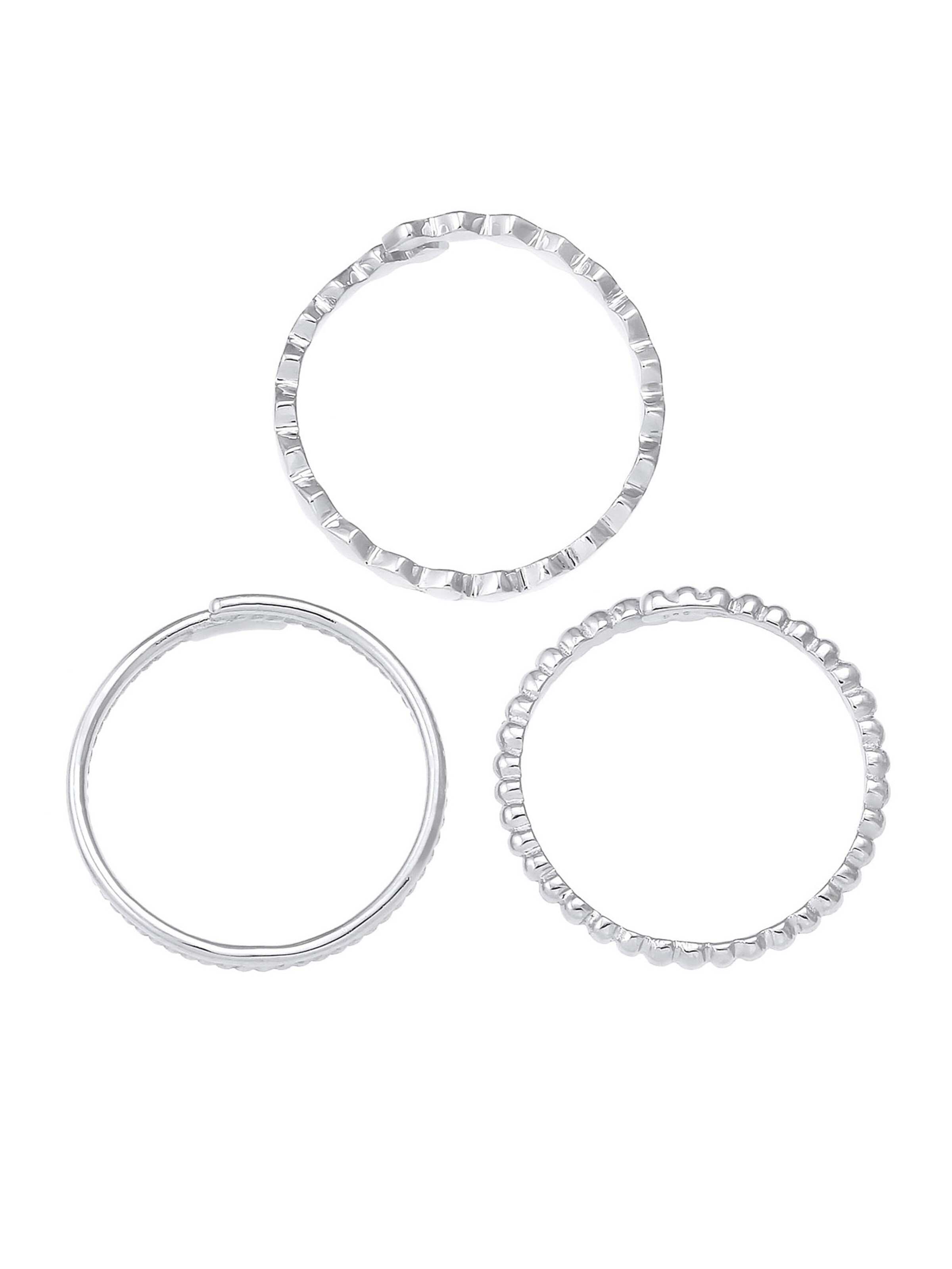 ELLI Sieraden set 'Geo' in Zilver