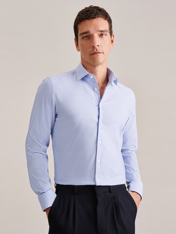 SEIDENSTICKER Slim fit Zakelijk overhemd 'Smart Classics' in Blauw