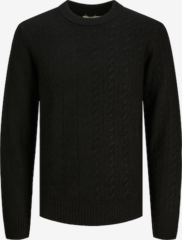 JACK & JONES Sweater 'LUNAR' in Black: front