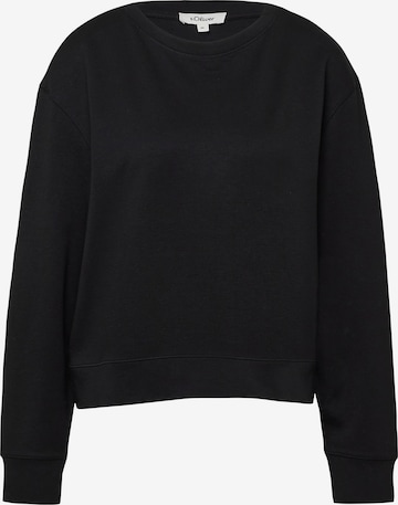 s.Oliver Sweatshirt in Schwarz: Vorderseite
