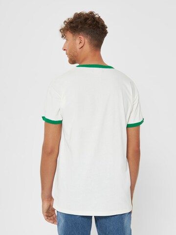 Derbe T-Shirt 'Derbe Town' in Weiß