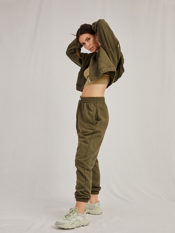 A LOT LESS Sweat jacket 'Joanna' in Green