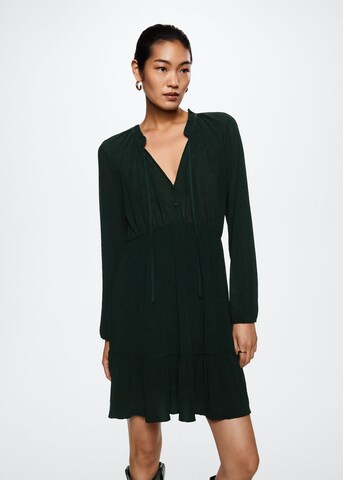 Robe-chemise 'Posada' MANGO en vert : devant