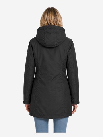 deproc Winterjas 'Outdoorparka LAVAL LONG Damen Outdoorjacke, Regenjacke' in Zwart