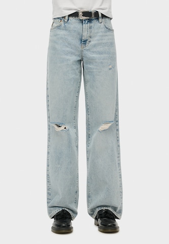 Superdry & Co Loosefit Jeans in Blauw: voorkant