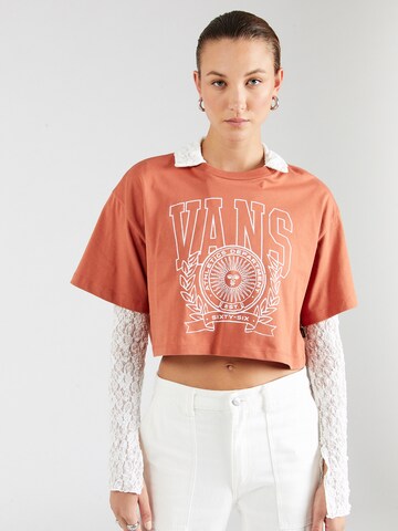 VANS T-Shirt 'First Team' in Braun: Vorderseite