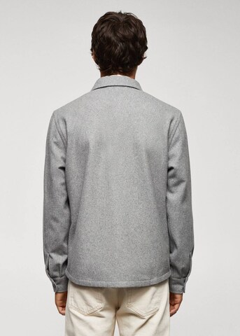 MANGO MAN Regular fit Button Up Shirt 'Margon' in Grey