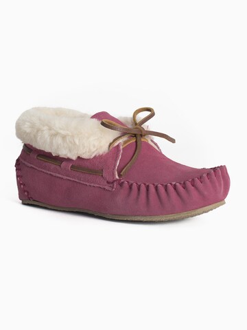 Minnetonka Hausschuh 'Charley' in Pink