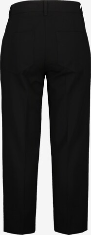 Ulla Popken Regular Pleat-Front Pants in Black