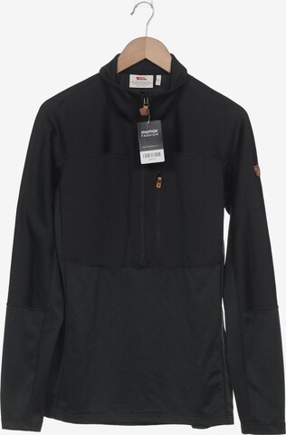 Fjällräven Sweatshirt & Zip-Up Hoodie in L in Black: front